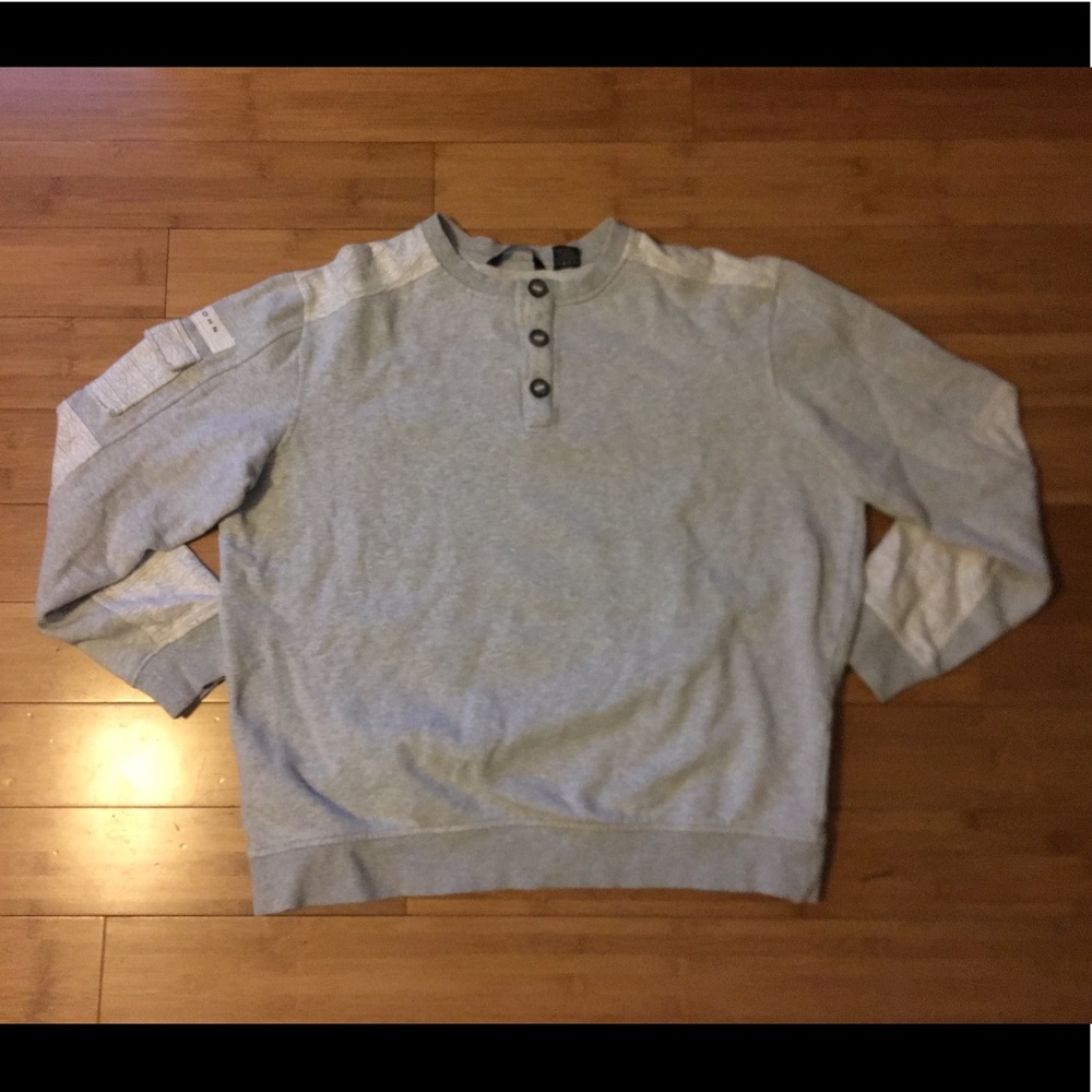 Sean John Quarter Button Down Sweater